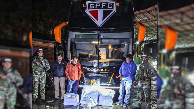 Sao Paulo tuvo que cambiar de autobús para ir al estadio.