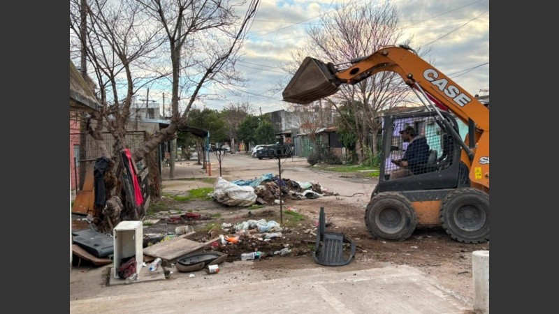 Las instalaciones impedían la circulación de otros vecinos. (Municipalidad)