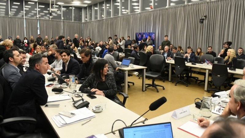 Las comisiones de la Cámara de Diputados este miércoles en plenario.