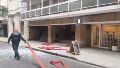 Cuatro dotaciones de Bomberos de CABA trabajaron en la estructura de 13 pisos.