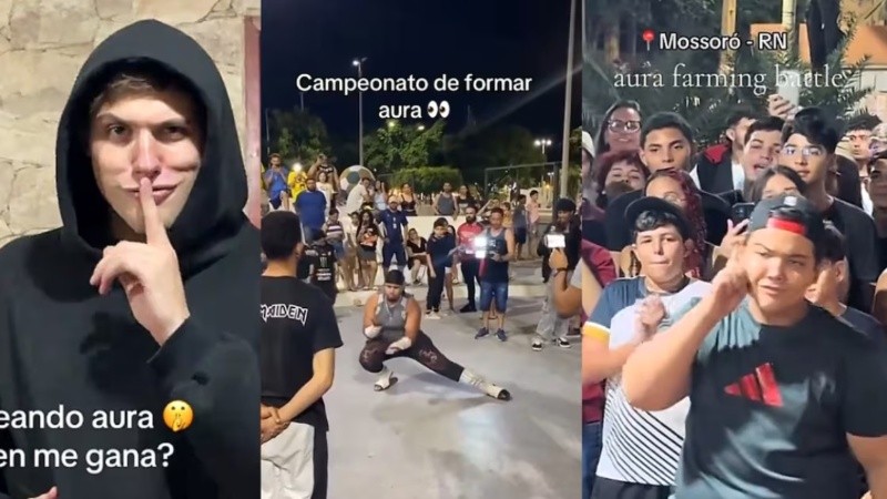 Los duelos o batallas de “farmear aura” comenzaron a realizarse en plazas y espacios públicos de Brasil.