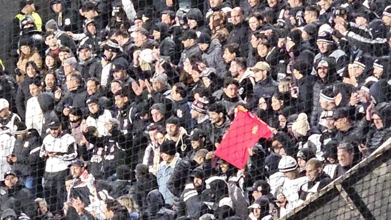 La hinchada del Timao en Rosario.