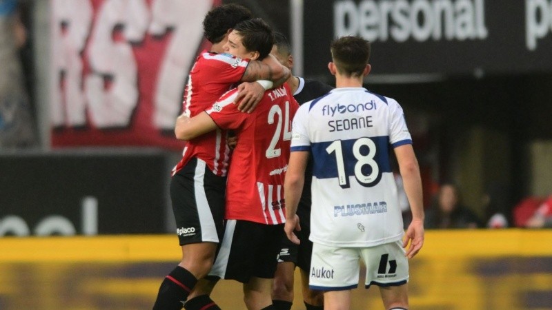 El Pincha se fue encontrando con el partido y lo goza (Fotobaires).