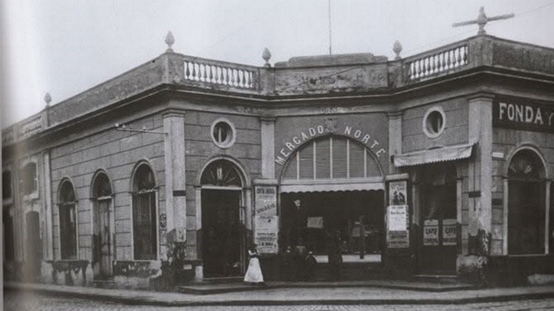La fachada del antiguo Mercado Norte. (Archivo Eduardo Guida Bria)