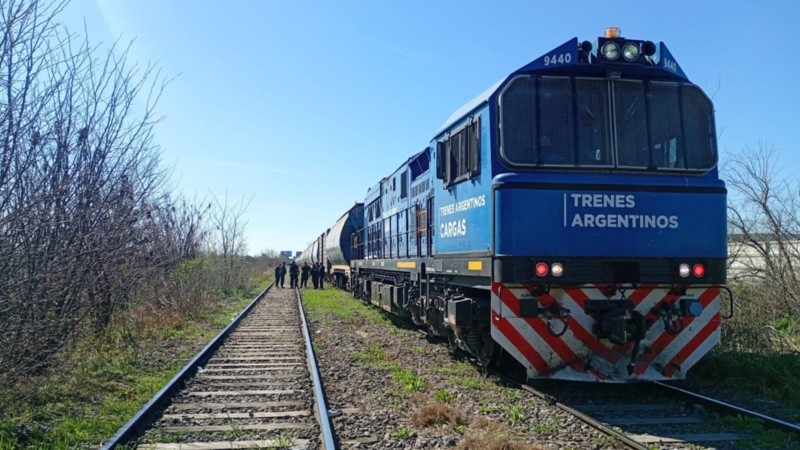 Por ese sector circulaba una formación de la línea Mitre de Trenes Argentinos Cargas.