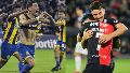 Di María viene de hacerle dos goles a Talleres; Cóccaro de un doblete ante Banfield.