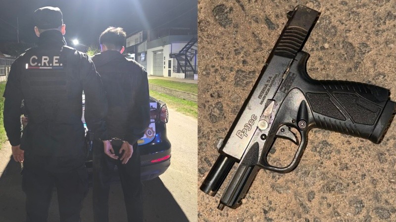 Nair P. llevaba una Bersa 9 milímetros.