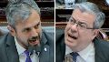 Fuerte cruce entre Germán Martínez y Martín Menem durante la sesión en Diputados.