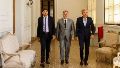 Pullaro, Llaryora y Frigerio, en la Casa Rosada. Recibieron un pedido y una promesa de Santilli.