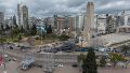El armado de las estructuras para el espectáculo avanza a paso firme.