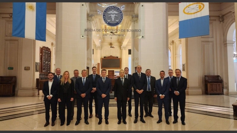 El embajador de China en la Bolsa de Comercio de Rosario