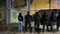 El despliegue policial en los monoblocks de Donado y Mendoza. Foto: PDI.