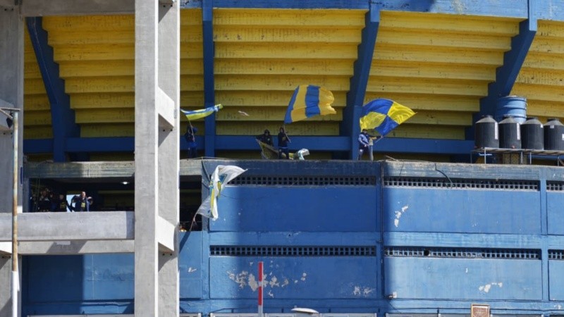 Los hinchas canallas en la previa de otro clásico rosarino. (Foto: Alan Monzón / Rosario3)&nbsp;