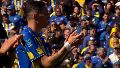 Aplausos en el Gigante para Leo Messi: Di María acompañó el homenaje dentro de la cancha.