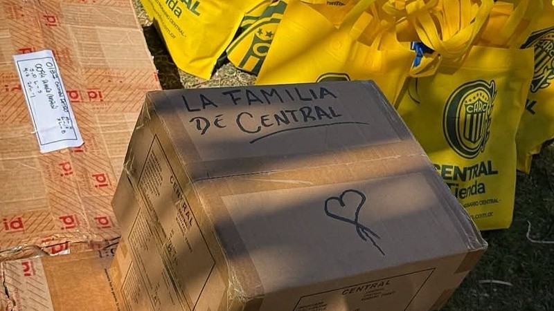Una de las cajas de 