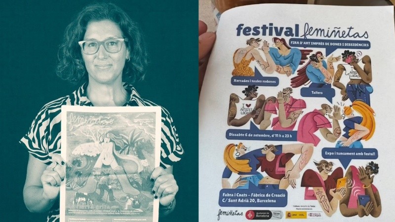 La comunicadora social rosarina Florencia Coll es la creadora de femiñeras.