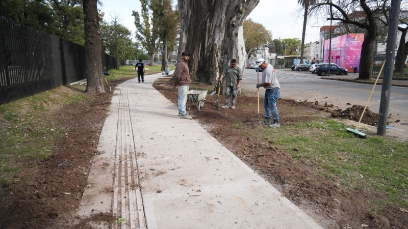 Los trabajos siguen en el parque Independencia&nbsp;(Alan Monzón/Rosario3).