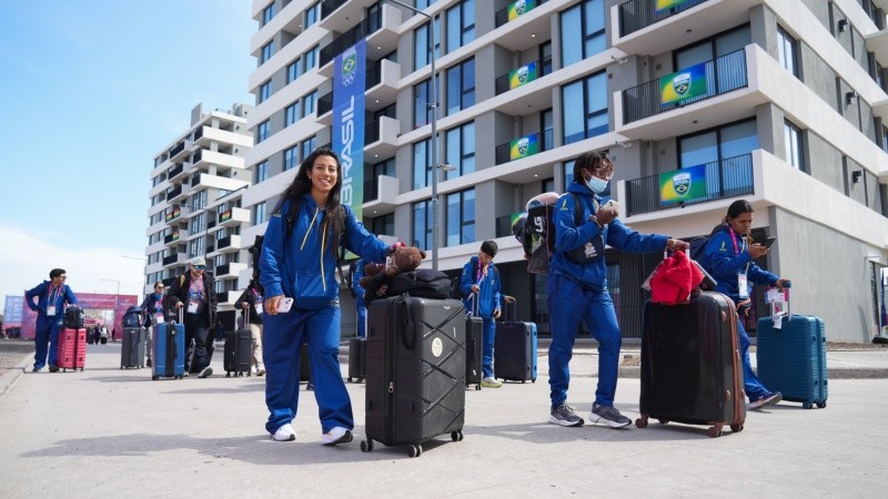 La delegación ecuatoriana ya está en Rosario.