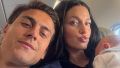 La modelo y el futbolista junto a su hija