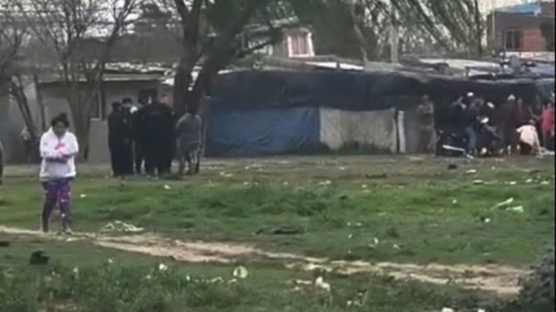 El crimen tuvo lugar en una vivienda precaria del barrio de barrio Nasurdi. Foto: Extremo Diario.