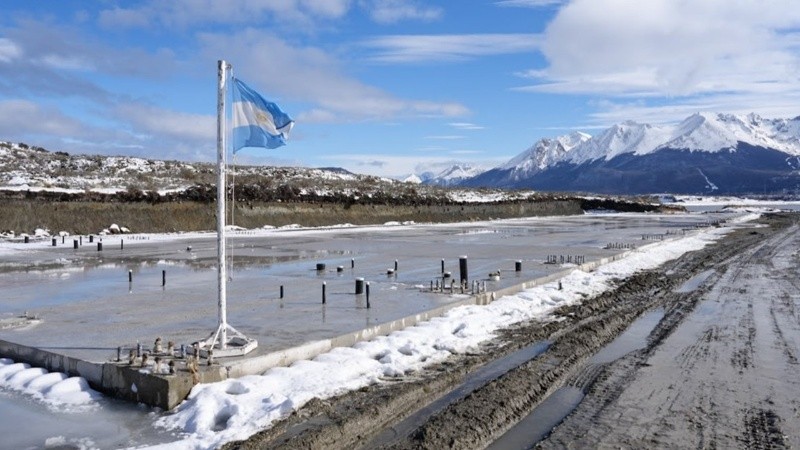 &nbsp;El predio en el que se instalará la Base Naval Integrada de Ushuaia.