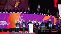 Pullaro en la apertura de los Suramericanos, en los que su gestión concentra el foco en estos días.