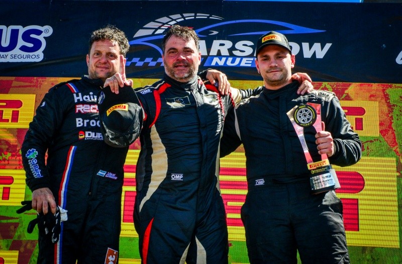 El podio de la Clase 3, con Borgobello a la cabeza (www.nuevocarshow.com.ar)&nbsp;