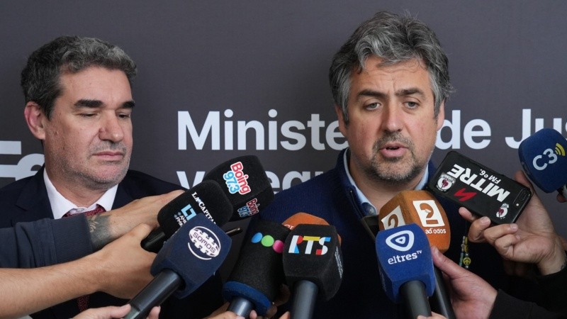 El ministro Cococcioni y el jefe de fiscales Merlo