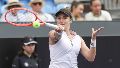Nadia golpea. Cerró una buena semana a pesar de la derrota final. (EFE)