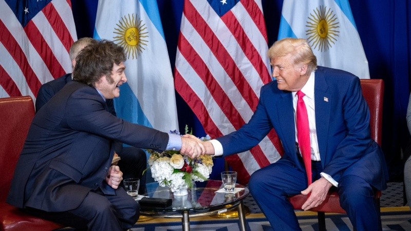 Milei tiene un alineamiento absoluto con Donald Trump.