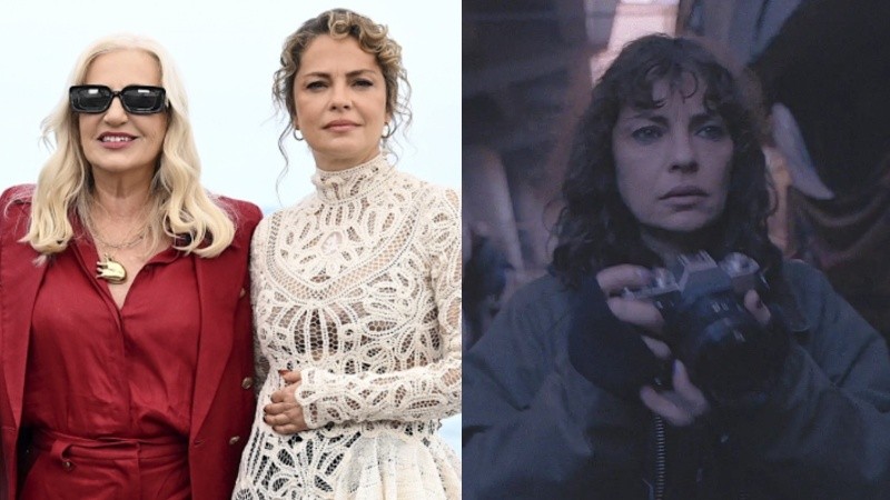 Las actrices Mercedes Morán y Dolores Fonzi en la presentación de la miniserie 