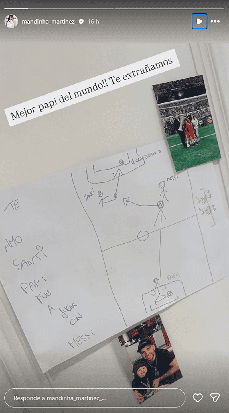 La historia que publicó la esposa del Dibu.&nbsp;