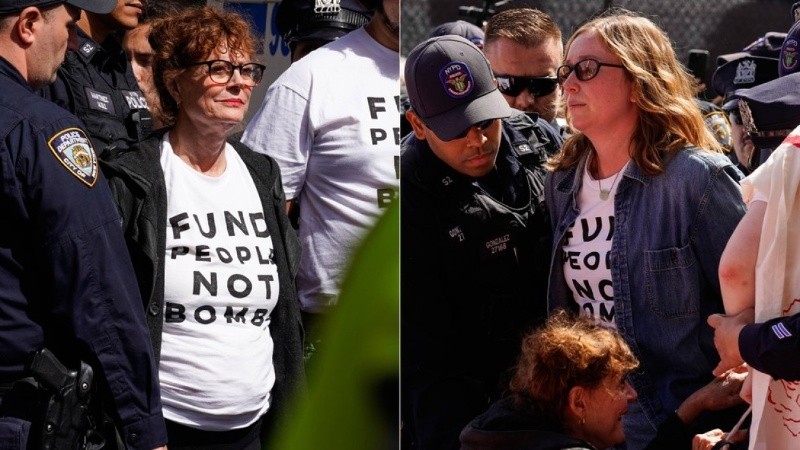 Sarandon no fue la única figura del espectáculo que participó de la movilización. También fue detenida Hannah Einbinder.