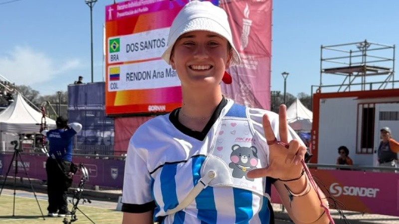 Alma Pueyo López, que consiguió dos medallas en tiro con arco.