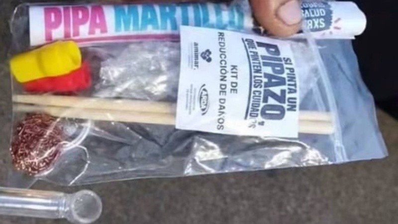 Tubo de ensayo local. El kit de Arda apunta a reducir daños al consumir una sustancia altamente nociva.
