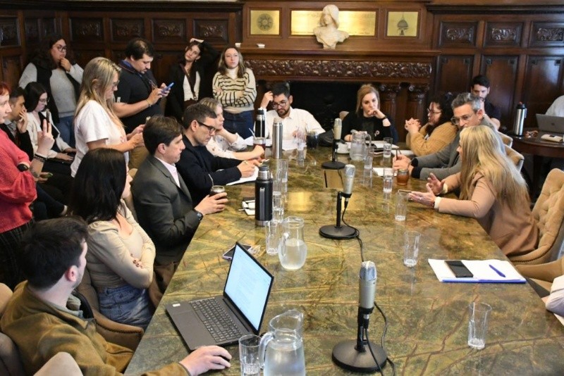 La mesa de trabajo en el Concejo de Rosario.&nbsp;