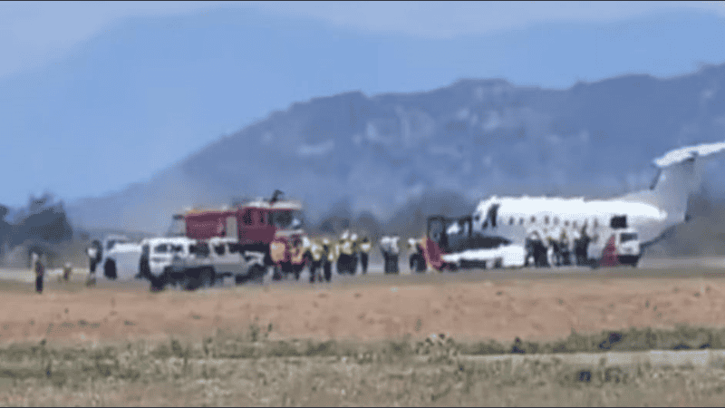 El Embraer EMB-120 realizó un aterrizaje de emergencia en el Aeropuerto Internacional del Kilimanjaro.