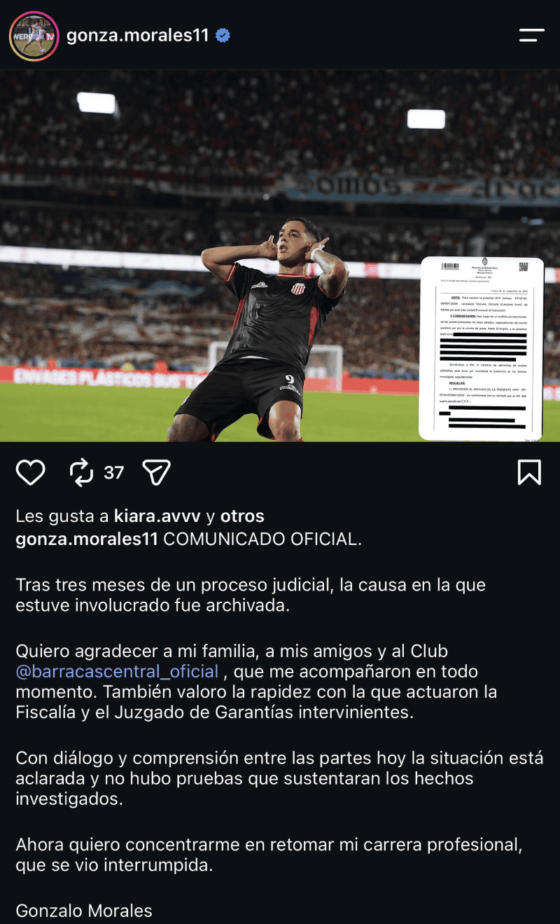 &nbsp;El posteo del jugador. 