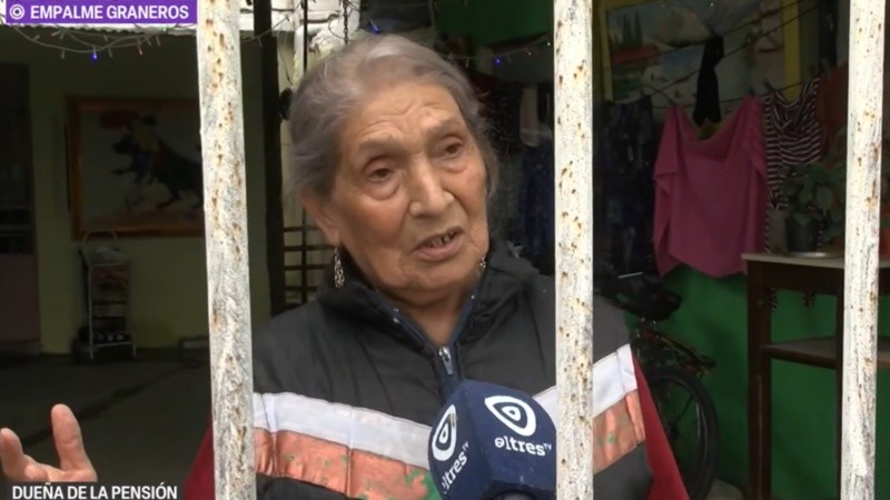 Esther, la dueña de la pensión donde fue asesinada Bárbara.