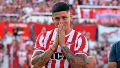 Marcos Rojo jugó el partido de vuelta por Copa Libertadores.