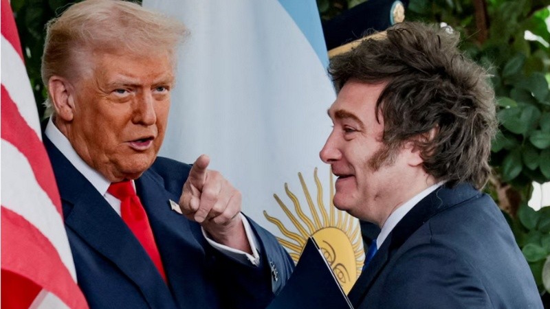 Donald Trump y Javier Milei en la Casa Blanca (Washington, Estados Unidos).