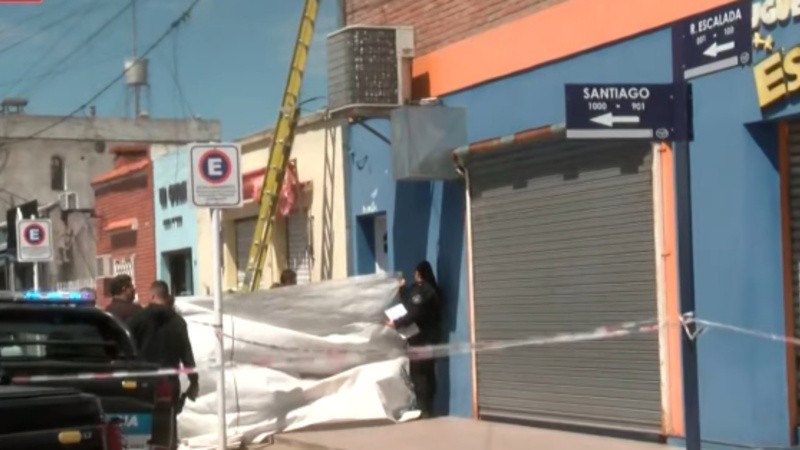 La esquina de Remedios de Escalada y Santiago, donde ocurrió el accidente falta en Capitán Bermúdez.