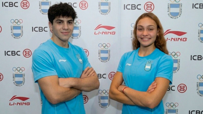 Cecilia Dieleke y Benjamín Nicolás Fernández De Landa serán los abanderados de los Juegos Ólímpicos de la Juventud Dakar 2026. Foto: PrensaCOA.