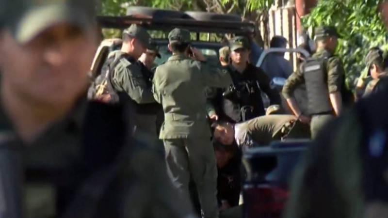 El operativo por el siniestro vial en Olavarría al 1300 bis. Imagen: El Tres.