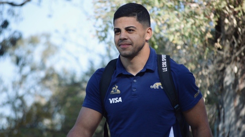 El rufinense Santiago Chocobares, vuelve a Los Pumas. No pudo estar en Julio, ni en Agosto. Crédito: Prensa UAR.