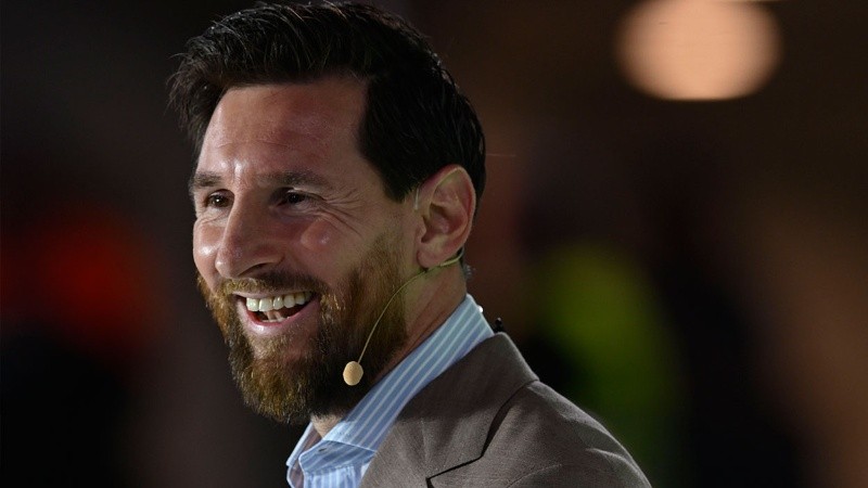 Lionel Messi en Asturias. EFE/Eloy Alonso.