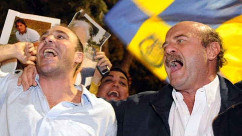Speciale y Belloso, integrantes de la agrupación Raza Canalla.
