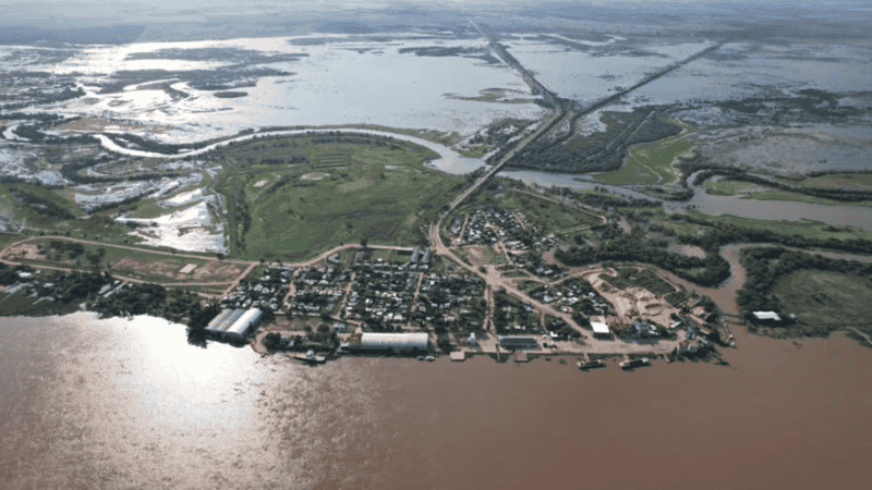 El río Paraná llegó a los 5,22 metros en el puerto de Reconquista y continúa por encima del nivel de alerta.&nbsp;