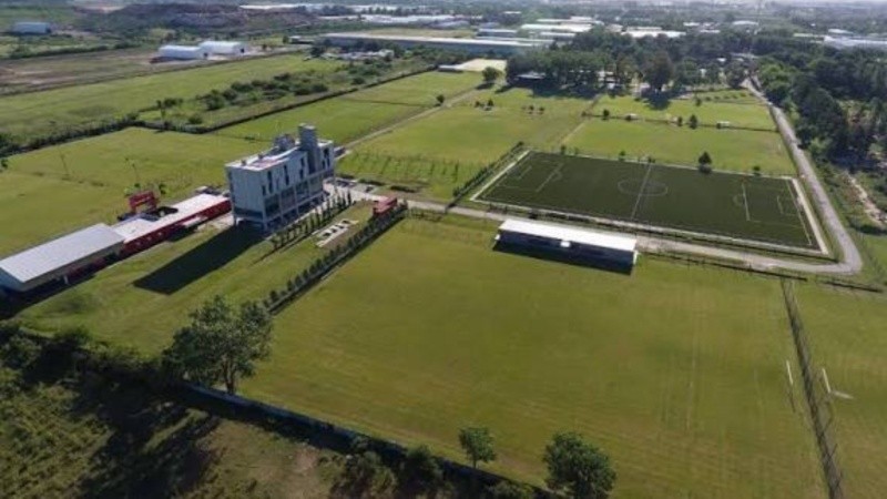 Una vista aérea del predio de Bella Vista, bautizado hace unos años como Centro de Entrenamiento Jorge Griffa.