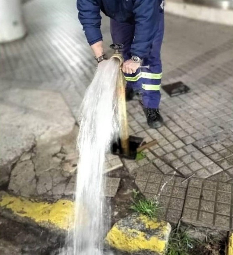  El purgado se realiza por sectores. (Assa)